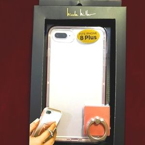 Nicole Miller I phone protective case! Fits 6/6splus,7plus,and 8plus! Pink.